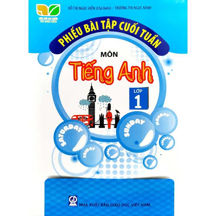 Sách bổ trợ (SBT) - Phiếu Bài Tập Cuối Tuần Môn Tiếng Anh - Lớp Lớp 1 Kết nối tri thức