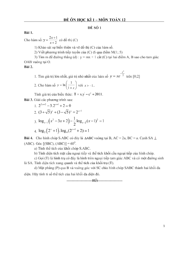 10 đề thi thử học kì 1 (HK1) 