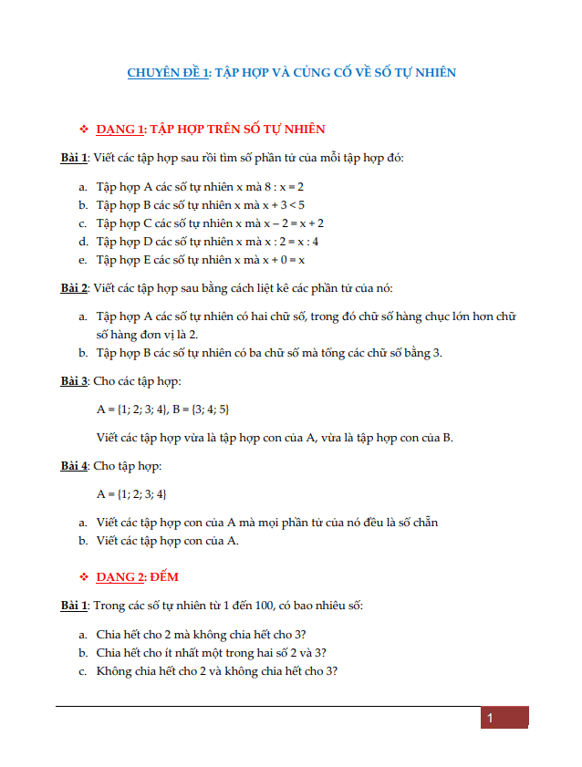 13 chuyên đề nâng cao môn Toán 