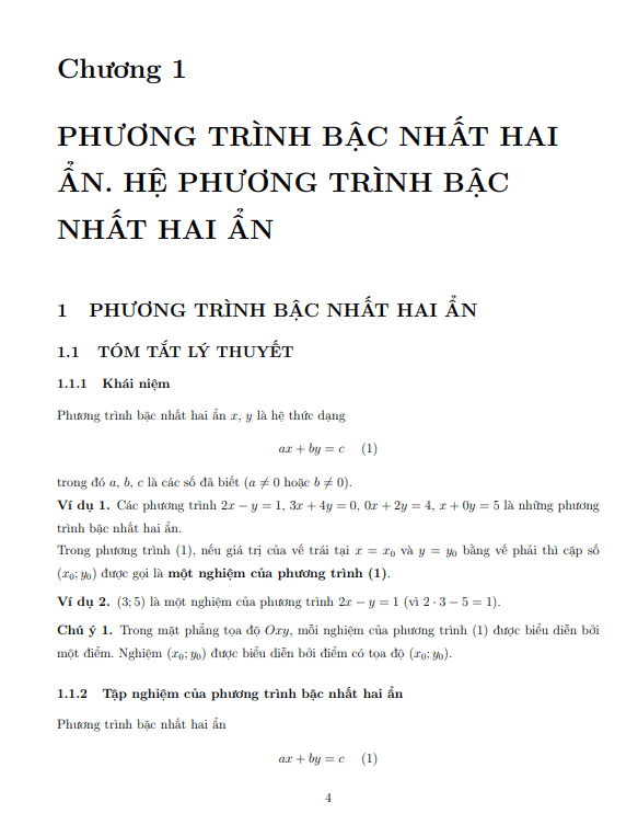 Các chuyên đề học tập lớp 9 môn Toán học kì 2 (HK2)