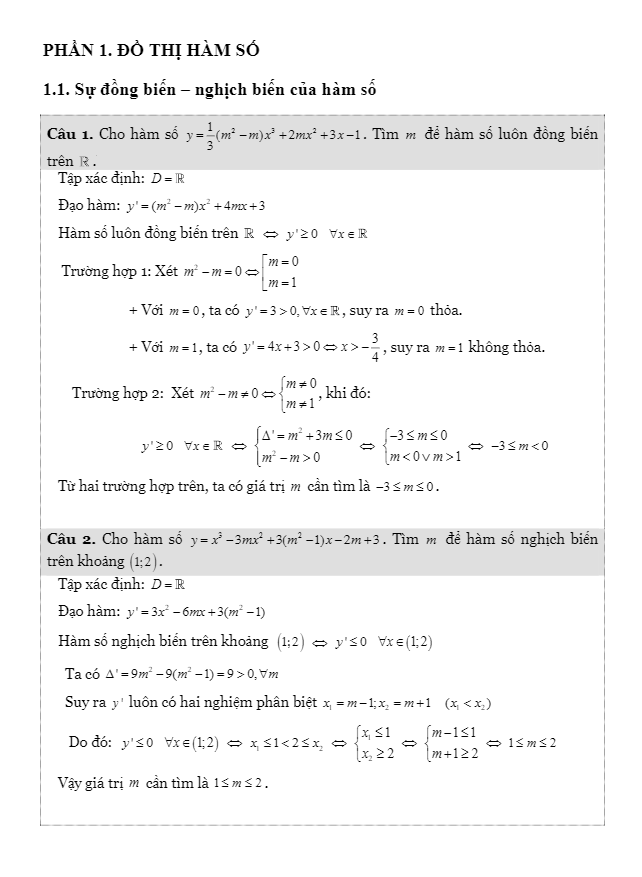 Các chuyên đề luyện thi THPT Quốc gia môn Toán Nguyễn Văn Lực