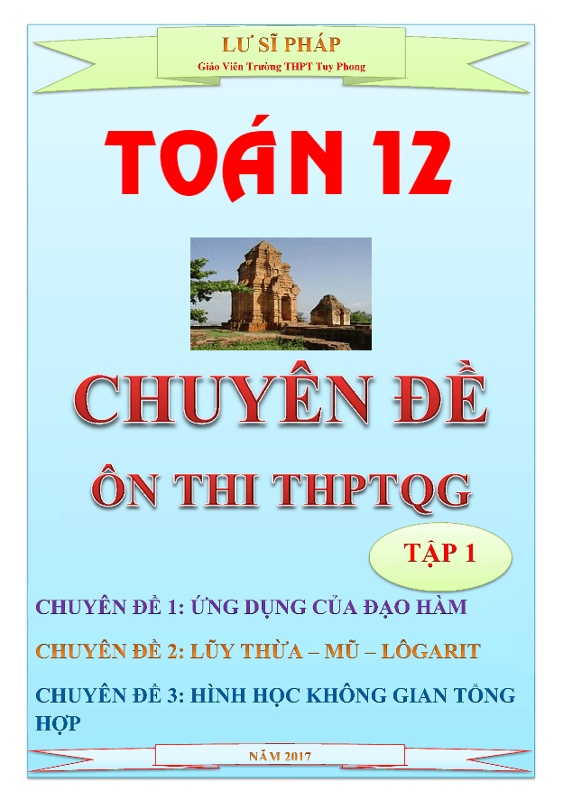Chuyên đề ôn thi THPT Quốc gia môn Toán Lư Sĩ Pháp (Tập 1)