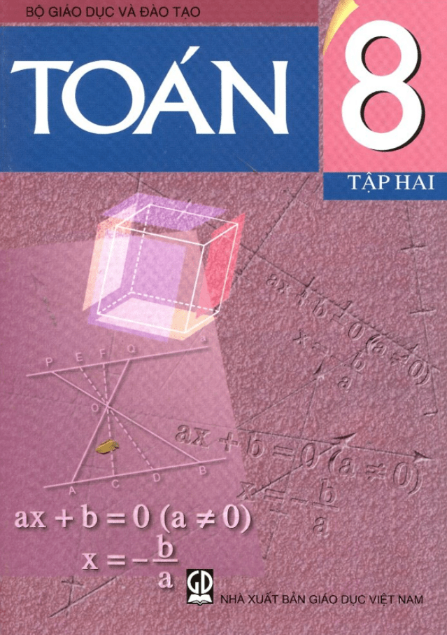Sách giáo khoa lớp 8 môn Toán (tập 2)