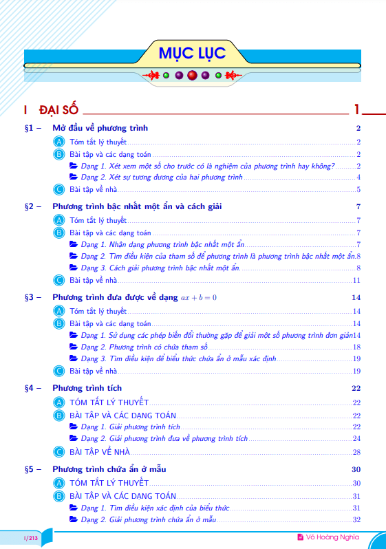 Tài liệu học tập lớp 8 môn Toán học kì 2 (HK2)
