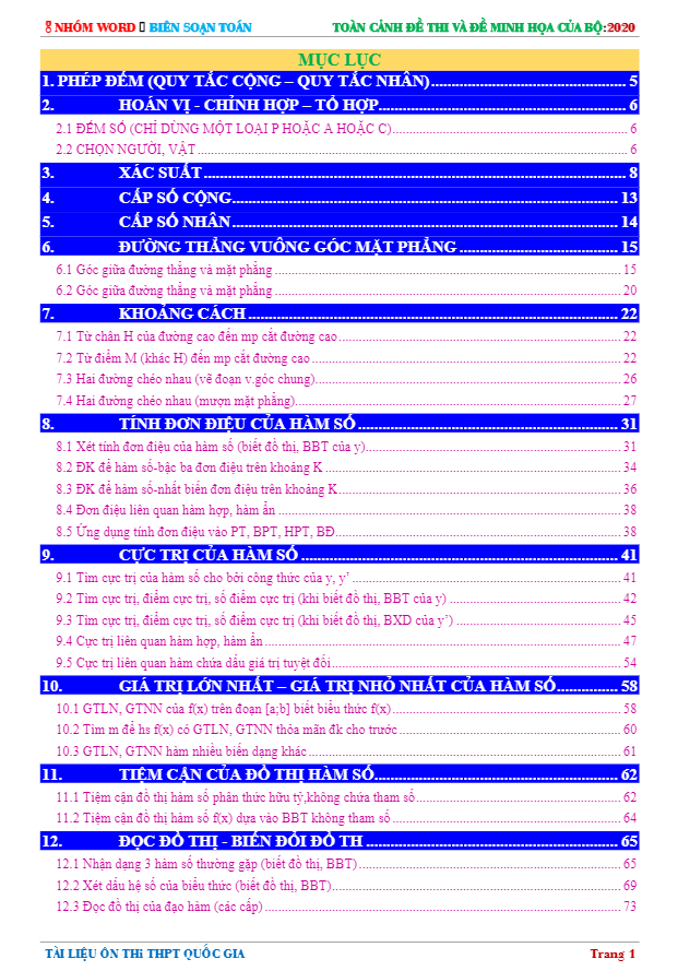Toàn cảnh đề chính thức và đề minh họa THPT 2020 môn Toán của Bộ GD ĐT