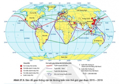 Giải bài 27 Địa lí giao thông vận tải và bưu chính viễn thông