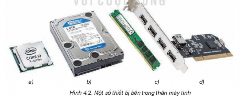 Giải tin học lớp 11 định hướng THUD Kết nối  bài 4 Bên trong máy tính