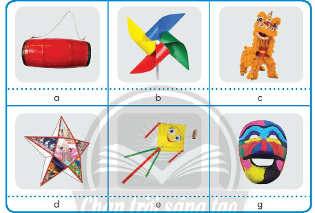 Em hãy quan sát và ghép tên các đồ chơi dân gian với các hình ảnh dưới đây cho phù hợp