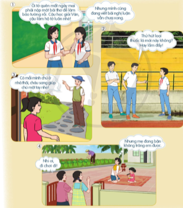 Thảo luận những tình huống sau và nêu lí do vì sao chúng ta nên từ chối trong những tình huống đó.