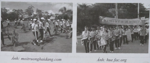 Hoạt động trong hình ảnh nào là bảo vệ môi trường, hoạt động nào là phá hoại môi trường? Vì sao?