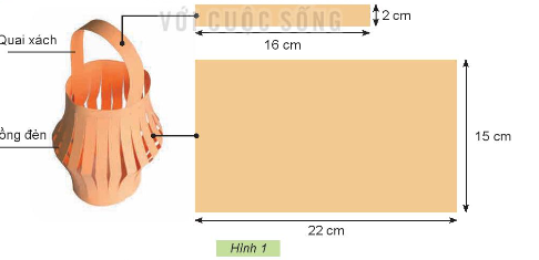 Em hãy quan sát mẫu đèn lồng trong Hình 1 và cho biết các bộ phận chính của chiếc đèn lồng