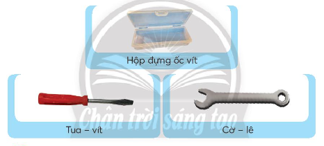 Em hãy cho biết tác dụng của các dụng cụ trong bộ lắp ghép mô hình kĩ thuật có trong hình ảnh dưới đây
