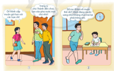 Đóng vai xử lí tình huống để thể hiện những việc làm, lời nói để người thân hài lòng.