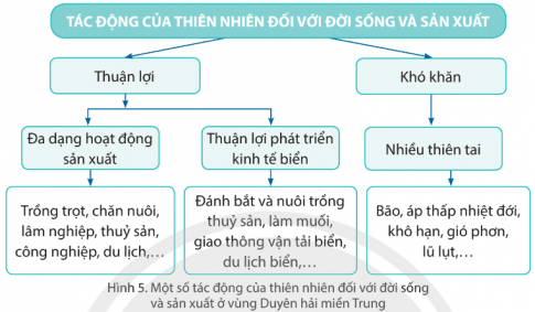 - Những tác động của thiên nhiên với đời sống và sản xuất ở vùng Duyên hải miền Trung. - Một số biện pháp phòng, chống thiên tai ở vùng duyên hải miền Trung.