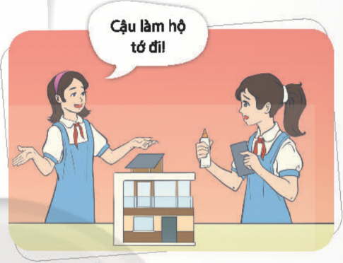 Lựa chọn và thực hành kĩ năng từ chối trong các tình huống dưới đây theo gợi ý trang 25, sách giáo khoa (SGK).