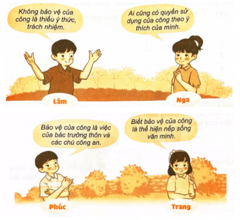 Giải vở bài tập (VBT) đạo đức lớp 4 Kết nối bài 5 Bảo vệ của công