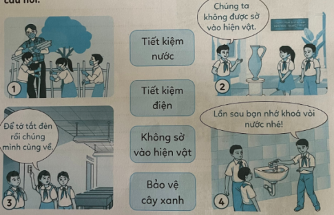 Em hãy nối tranh vẽ với ô chữ sao cho phù hợp và trả lời câu hỏi