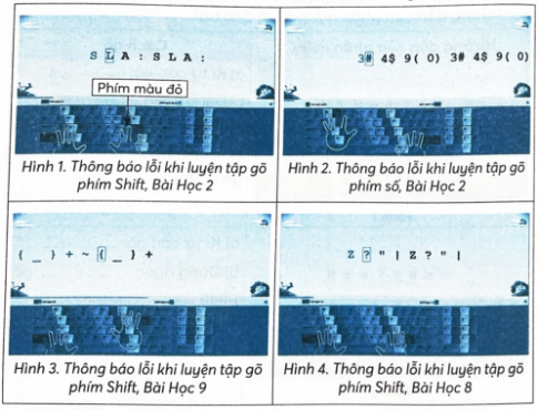 Hãy cho biết nguyên nhân có thể dẫn đến mỗi thông báo lỗi dưới đây