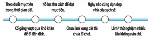 Hãy đánh dấu X vào những biểu hiện của tính kiên trì và sự chăm chỉ mà em có