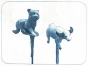 Hãy cho biết những đồ chơi dân gian trong các hình dưới đây có thể được làm từ những vật liệu gì bằng cách nổi tên vật liệu ở cột A với hình ở cột B.