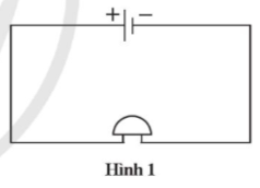 Một học sinh vẽ một mạch điện để dùng chuông điện (hình 1). Một học sinh khác góp ý nếu mắc mạch thế này thì chuông kêu liên tục, cần phải bổ sung vào mạch một bộ phận để chuông chỉ kêu khi cần.