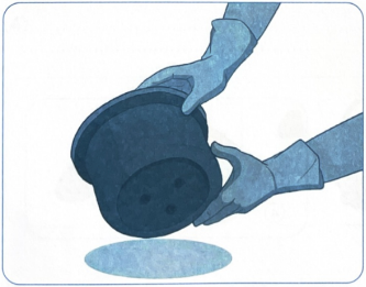 Quan sát hình, khoanh vào đáp án đúng khi nói về tác dụng của lỗ dưới đáy chậu.