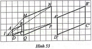 a) Hai hình bình hành MNPQ và A’B’C’D’ có bằng nhau hay không; b) Hai hình bình hành ABCD và A’B’C’D’ có đồng dạng hay không.