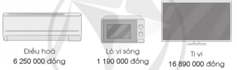 a) Bác Tuấn mua lò vi sóng và điều hoà thì bác Tuấn phải trả số tiền là bao nhiêu? b) Cô Hoa có 20 000 000 đồng. Hỏi cô Hoa có đủ tiền mua lò vi sóng, điều hoà và ti vi không? Tại sao? c) Làm tròn giá bán ti vi đến hàng trăm nghìn.