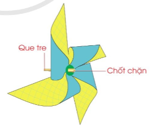 Cùng bạn làm chong chóng theo các bước dưới đây