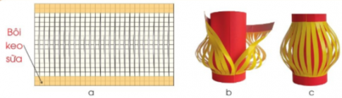 Cùng bạn làm đèn lồng theo các bước dưới đây