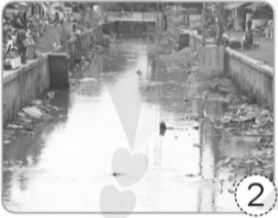 a) Nối hình nguồn nước ô nhiễm với nguyên nhân gây ô nhiễm nguồn nước đó. b) Viết tác hại của nguồn nước bị ô nhiễm vào ô trống bên cạnh