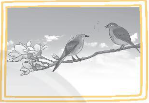 Quan sát các hình dưới đây và cho biết âm thanh được con người và động vật sử dụng như thế nào trong đời sống hằng ngày. Viết vào chỗ (...) câu trả lời của em.