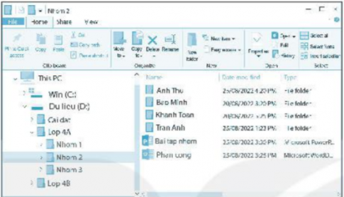 Quan sát hình sau rồi điền từ/cụm từ thích hợp vào chỗ chấm.
