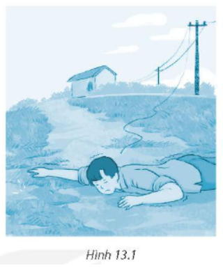 Hãy đề xuất cách xử lý để tách nạn nhân ra khỏi nguồn điện trong tình huống như Hình 13.1.