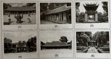 a. Ghép tên các công trình dưới đây tương ứng với số thứ tự trong các hình sao cho đúng. A. Khuê Văn Các B. Nhà bia Tiến sĩ C. Khu Đại Thành D. Cổng Thái Học E. Khu Thái Học G. Cổng Đại Thành b. Chọn, tìm hiểu và mô tả về kiến trúc, chức năng của một trong các công trình trên.a. Ghép tên các công trình dưới đây tương ứng với số thứ tự trong các hình sao cho đúng. A. Khuê Văn Các B. Nhà bia Tiến sĩ C. Khu Đại Thành D. Cổng Thái Học E. Khu Thái Học G. Cổng Đại Thành b. Chọn, tìm hiểu và mô tả về kiến trúc, ch