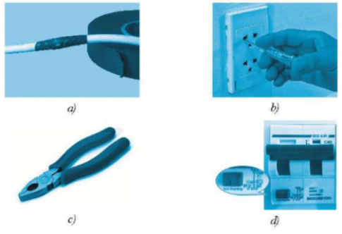  Em hãy trình bày biện pháp an toàn điện được minh họa trong các hình dưới đây.