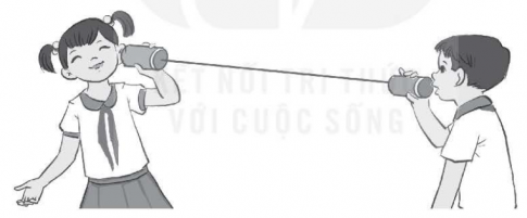 Các bạn thảo luận để lựa chọn các vật làm “Điện thoại dây" (hình dưới).