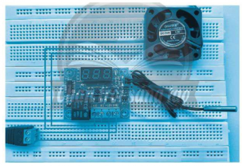 Em hãy nêu tên loại mô đun cảm biến sử dụng trong mạch điện điều khiển được minh hoạ trong hình dưới đây.