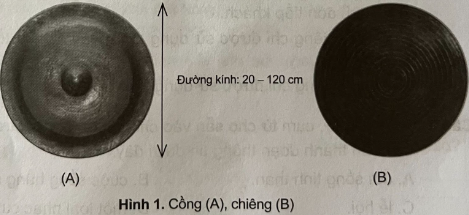 a. Mô tả ngắn gọn về cồng, chiêng. b. Chỉ ra điểm khác biệt rõ nhất giữa cồng và chiêng.