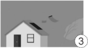 Nối hình với ô chữa độ mạnh của gió phù hợp