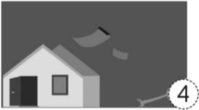 Nối hình với ô chữa độ mạnh của gió phù hợp