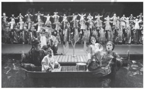 Dưới đây là một cảnh trong vở opera Chim hoạ mi của đạo diễn Robert Lepage