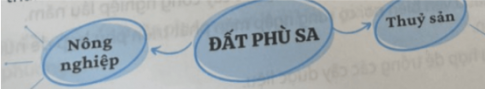 Câu 7. Hoàn thành sơ đồ theo mẫu sau về giá trị sử dụng của đất phù sa