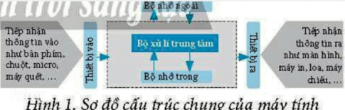 Theo em, để vẽ sơ đồ cấu trúc chung của máy tính ở Hình 1, ta nền vẽ đối tượng nào trước? Vì sao?