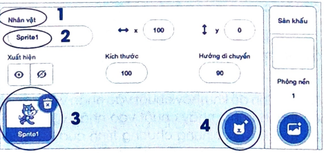Nháy chuột vào đâu để đổi tên nhân vật?