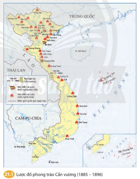 Lược đồ phong trào Cần Vương