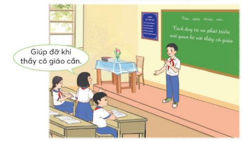 Kể lại những lời nói, việc làm mà em đã dành cho thầy cô giáo.