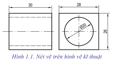 Hình vẽ có những loại nét vẽ nào? Các nét vẽ có cùng chiều rộng không?
