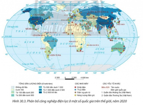 Giải bài 30 Địa lí các ngành công nghiệp