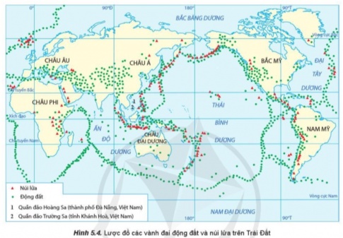 Giải bài 5 Thạch quyển. Nội lực và tác động của nội lực đến địa hình bề mặt Trái Đất